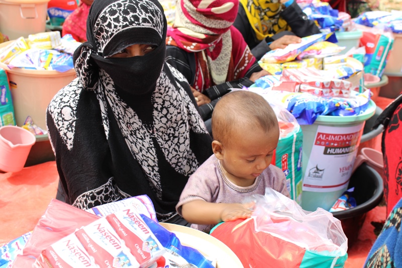 Hygiene packs including cleaning materials and baby sanitation items were also distributed to communities